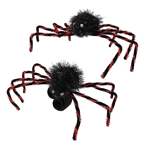 COLLBATH 1 Satz 2St Halloween Spinne Brosche Pat Ring Halloween-Spinnendekoration lustige Kunst-Emaille-Pin halloween geschenke halloween assecoires Ornament gruselige Spinnendekorationen von COLLBATH