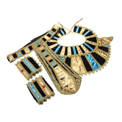 COLLBATH 1 Satz Ägyptischer Gürtel Kragen und Armbänder für Halloween Männer Rollenspiel Cosplay und Bühnenaufführungen Hochwertiges Langlebiges Material Einzigartiges Design COLLBATH 1 Satz Ägyptischer Gürtel Kragen und Armbänder für Halloween Männer Rollenspiel Cosplay und Bühnenaufführungen Hochwertiges Langlebiges Material Einzigartiges Design von COLLBATH