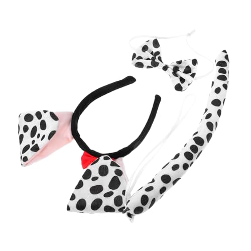 COLLBATH 1 Satz Dalmatiner-ohr-stirnband Stirnband Mit Welpenohren Kinderkopfbedeckung Hundeohren Cosplay Hundebogen Süßes Stirnband Haarzubehör Für Mädchen Accessoires Für Mädchen Stoff von COLLBATH