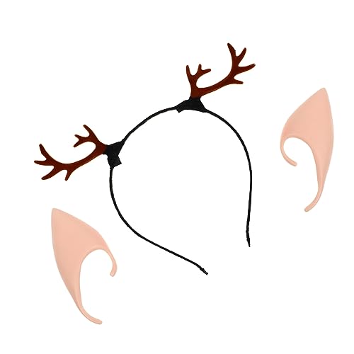 COLLBATH Ohren Haarband Festival Kopfschmuck Prop Latex Sicher Hairwear für Halloween Weihnachten 2-stück Stirnband Set von COLLBATH