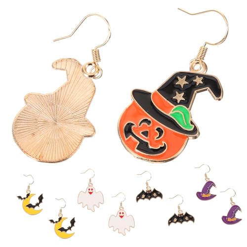 COLLBATH 1 Satz Halloween Ohrringe Fledermaus Spinne Ohrstecker für Kostümpartys Geburtstagsfeiern Rollenspiele die Gruselige COLLBATH 1 Satz Halloween Ohrringe Fledermaus Spinne Ohrstecker für Kostümpartys Geburtstagsfeiern Rollenspiele die Gruselige von COLLBATH