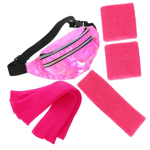 COLLBATH 1 Satz Lauf-stirnband-armbänder Beinwärmer Gürteltasche 80er-jahre Stirnband-set Kostümzubehör von COLLBATH