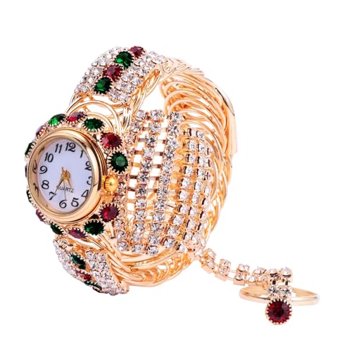 COLLBATH 1 Stück Damen Armbanduhr Legierung Stilvolle Quarz Uhr für Elegantes Design Einkaufen Dating Besondere Anlässe Präzise Zeitmessung von COLLBATH