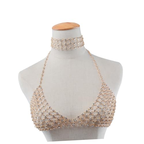 COLLBATH Bikini Kette Pailletten Körperschmuck für Frauen Einzigartige Körperkette für Strandpartys Club Bar von COLLBATH