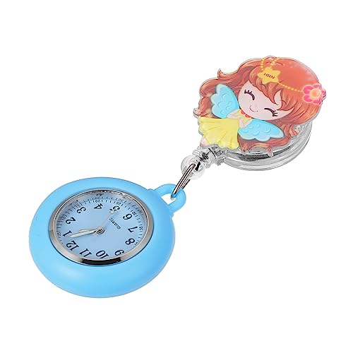 COLLBATH Modische Einziehbare Krankenschwesteruhr Mit Clip Langlebige Taschenuhr Aus Metall Tragbare Pflegeuhr Für Damen Für Ärzte Und Pflegepersonal Praktische Uhr Für Alltag von COLLBATH