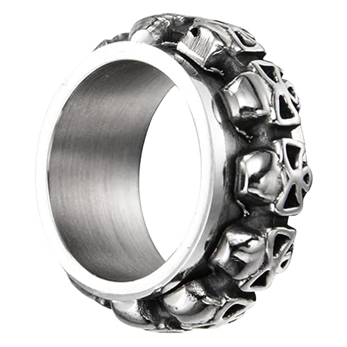 COLLBATH 1 Stück Skull Ring für Halloween Vintage Fingeraccessoire Langlebig Einzigartiges Design für Partys Bars Besondere Anlässe Ergänzung für Outfit COLLBATH 1 Stück Skull Ring für Halloween Vintage Fingeraccessoire Langlebig Einzigartiges Design für Partys Bars Besondere Anlässe Ergänzung für Outfit von COLLBATH