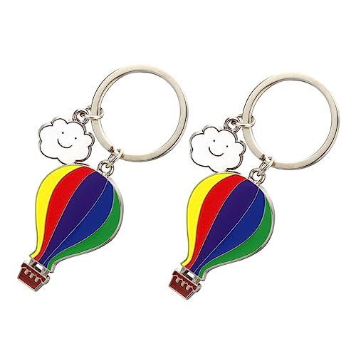 COLLBATH 10stücke Bunte Heißluftballon Schlüsselanhänger Kreative Geschenkidee Für Langlebig Und Leicht Für Schlüssel Und Taschen von COLLBATH