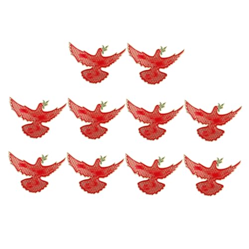 COLLBATH 10 Stück Friedens Tauben Broschen Metall mit Olivenzweig Leichte Anstecknadeln für Kleidung Rucksäcke Jacken Schals Kompakt Langlebig Vielseitig für Damen und Herren von COLLBATH