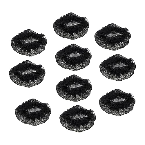 COLLBATH 10stücke Unsichtbares Haarnetz Elastisch Mit Haarknotenhalter Für Damen Haarschneidenetz Unsichtbar Atmungsaktiv Und Leicht Für Sport Bühne Und Arbeit von COLLBATH