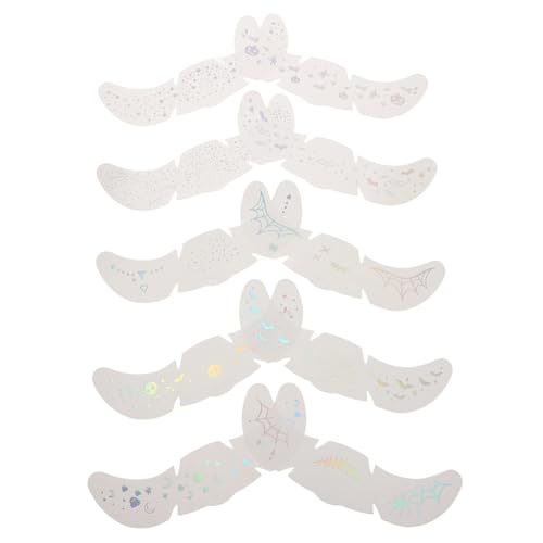 COLLBATH 10 Stück Halloween Make-up Sticker Selbstklebende Temporäre Gesichtstattoos Niedliche Cartoon Freckle Patches Sanft Hautfreundlich Für Festival Cosplay von COLLBATH