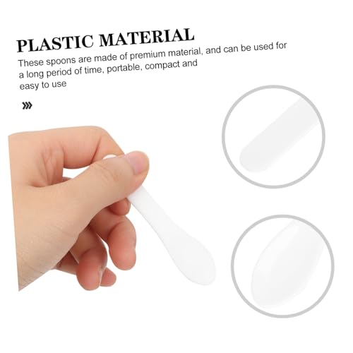 COLLBATH 10 Stück Teiliges Makeup Spatulas aus Kunststoff Praktische Kosmetikspatel für Handliche Löffel zum Abfüllen und Rühren Kompakt und Leicht für Beauty salon und DIY anwendungen von COLLBATH