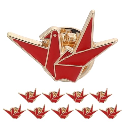 COLLBATH 10 Stück Teiliges Origami Anstecknadeln Niedliche Cartoon Broschen Langlebiger Legierung Vielseitige Kompakte Abzeichen für Jacken Rucksäcke und Kleidung Accessoires für Mädchen von COLLBATH