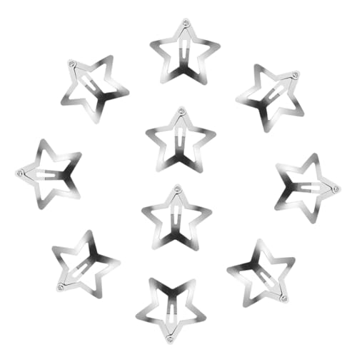 COLLBATH 10 Stück Teiliges Stern Haarklammern aus Robustem Metall Süße Haarspangen für Mädchen Dekorative Sternform Haarschmuck Vielseitig Einsetzbar für Haarlängen und Festlichen Anlass von COLLBATH
