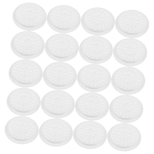 COLLBATH 100 Stück Falsches Wimpernkleber Tablett Wimpernkleber-Organizer Wimperntransplantationspalette Klebstoffbehälter für Wimpernverlängerung Hakenverlängerungshalter PVC Weiß von COLLBATH