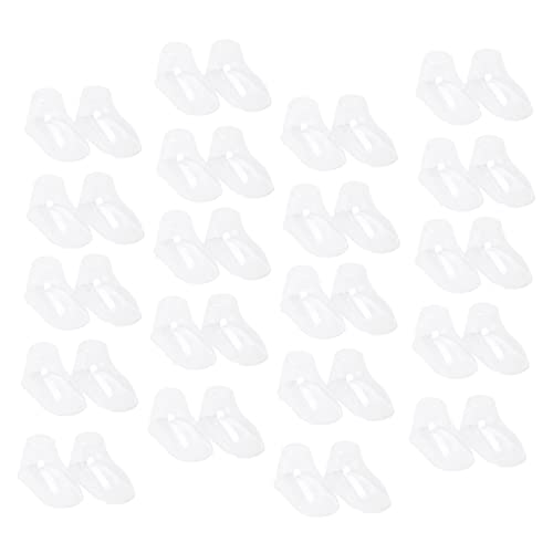 COLLBATH 100 Stück Socken Display Füße Ständer Kunststoff Schuhsocken Halter Formstabil Langlebig zur Schuh und Söckchenpräsentation für Junge Mädchen und Kleinkinder von COLLBATH