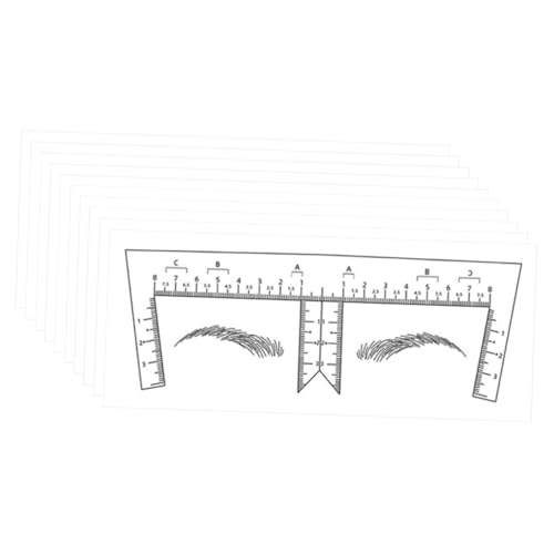 COLLBATH 10stücke Augenbrauenlinie Marker Augenbrauen Zeichnung Augenbrauenformer Nivellierung Augenbrauen Lineal Positionierung Mapper von COLLBATH