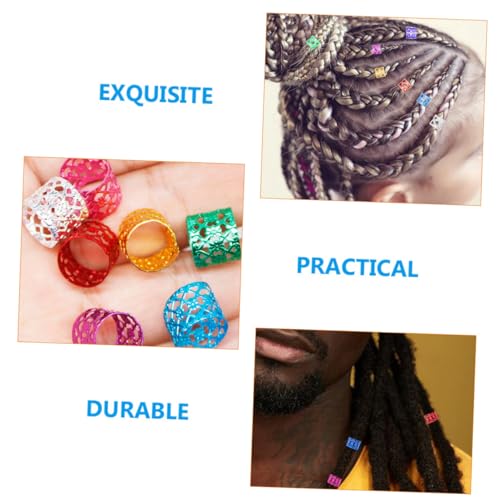 COLLBATH 116 Stück Teiliges Dreadlock Schmuck aus Leichtem Legierungs metall Bunte Haarperlen für Zöpfe und Braids Modisches Haarschmuck Zubehör für Frauen Einfach Tragbar und Langlebig von COLLBATH