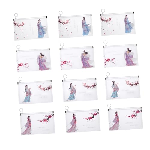 COLLBATH 12 Stück Teiliges Masken Aufbewahrungsbeutel Transparent mit Reißverschluss Strapazierfähiges Material Kompakt und Leicht für Reisen Zuhause und Unterwegs Praktische Maske von COLLBATH