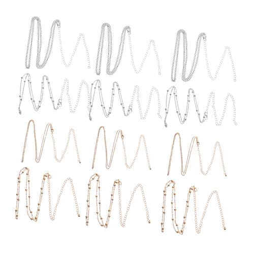 COLLBATH 12stücke Metall-taillenperlenkette Für Damen Verstellbare Zweilagige Körperschmuck-kette Mit Runden Perlen Passend Für Verschiedene Outfits Und Anlässe von COLLBATH