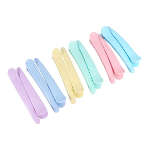 COLLBATH 12Stücke Teiliges Bunter Friseurclips Haarschneide Haarstyling Clips für Friseursalons Heimgebrauch für Dickes Haar kein Verbiegen Einfach zu Bedienen von COLLBATH