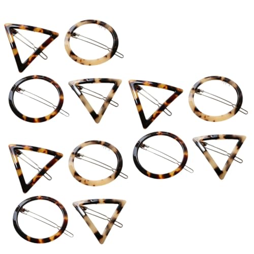 COLLBATH 12stücke Teiliges Leoparden-haarspangen Geometrische Haarclips Rund Und Dreieckig Dunkel Und -leopard Haaraccessoires Für Und Mädchen von COLLBATH