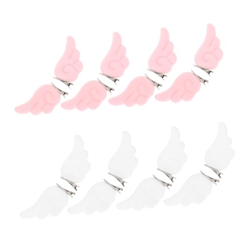 COLLBATH 16 Stück Teiliges Plüsch Flügel Haarklammern Weiche Haarspangen mit Niedlichem Design Geeignet für Mädchen und Frauen Dekorative Stylinghalter für Alltag und Festtage von COLLBATH