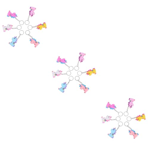 COLLBATH 3 Sets Einzigartige Schlüsselanhänger Schlüsselanhänger Für Tasche Geldbörse Rucksack Stilvolle Dekorative Schlüsselanhänger 6 Stück * 3 von COLLBATH