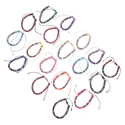 COLLBATH 18 Stück Teiliges Boho Armband Set Bunte Handgewebte Freundschaftsbänder für Damen und Herren Surfer Style Schnurarmbänder Jugendlich Vielseitig und Farbenfroh von COLLBATH