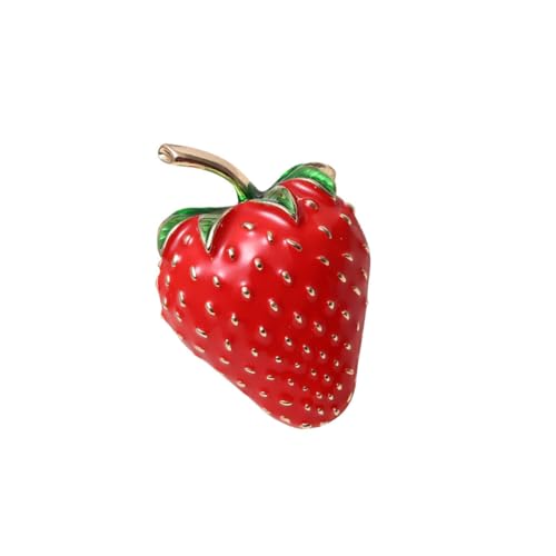 COLLBATH Kleiderbrosche Erdbeere Für Junge Mädchen Mädchen Brustnadel Mit Dekorativem Corsage-design Aus Langlebigem Und Sicherem Material Passend Für Kleidung Schals Hüte Und von COLLBATH