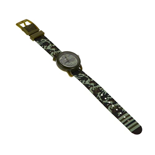 COLLBATH 1Stk Anschauen kinderuhren personalisierte uhr sicherheitsleine für Stoßfest Spielzeugtiere flauschige Aufkleber Cartoon-Uhr schicke Tarnuhr Spiegel aus Camouflage von COLLBATH