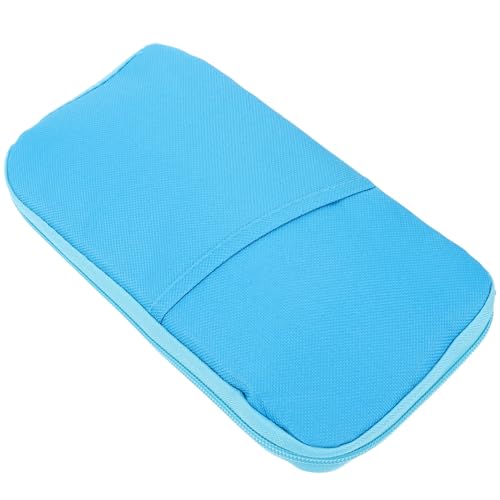 COLLBATH 1Stk Fall Passport Covers mappen reisebox reisekofffer Portemonnaies ordnee Etui Reisepass Brieftasche Beutel Reisebrieftasche Taschen reißverschluss Dokumentenhalter Passbuch Blue von COLLBATH