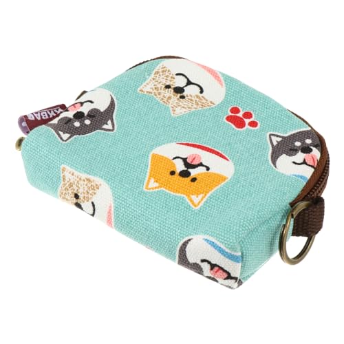 COLLBATH Geldbörse Für Damen Im Japanischen Stil Mini-geldbörse Mit Grünem Pastoralhund Multifunktionale Aufbewahrungstasche Für Geldbörsen Für Damen von COLLBATH