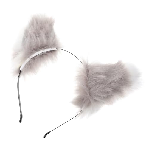 COLLBATH Katzenohren Stirnband Cosplay Tierohren Haarreif Plüsch Fuchs Ohren Für Kostümpartys Geburtstagsfeiern Und Fotoaufnahmen von COLLBATH