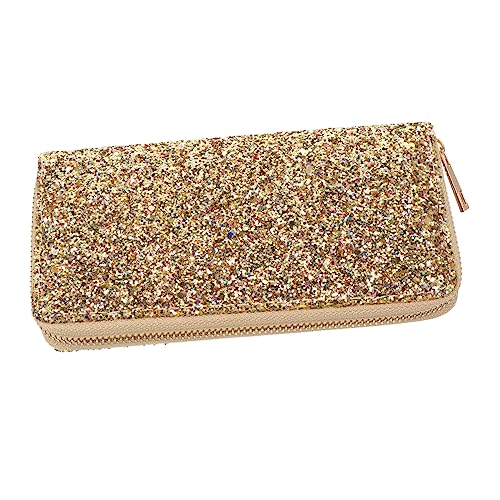 COLLBATH 1Stk Mode-Glitter-Geldbörse Einkaufstasche für Frauen die Brieftasche der Frau Geldbörsen für Damen im Trend Damen geldbörsen Dame geldbörse tragbare Brieftasche lang Handtasche Pu von COLLBATH