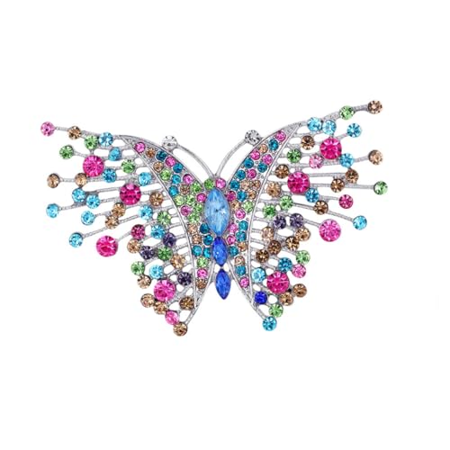 COLLBATH 1stk Schmetterling Übertriebene Brosche Emaille-corsage Für Die Braut Statement-brosche Aus Strass Mode Kreative Brosche Anstecknadel Damen Wild Partei-emblem Strass von COLLBATH