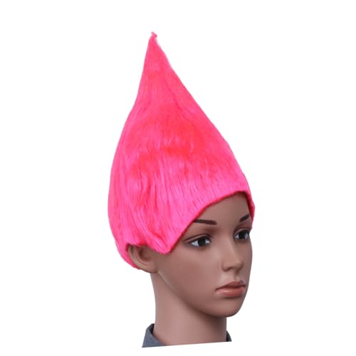 COLLBATH Flammenperücke Für Karneval Und Halloween Glatte Kunstfaser-haarstruktur Verstellbares Innennetz Einheitsgrößig Für Erwachsene Und Kinder von COLLBATH