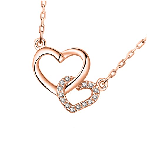 COLLBATH S925 Silber Herzform Damen Choker Halskette Trendy Kette Für Die Tägliche Dekoration Valentinstagsgeschenk von COLLBATH