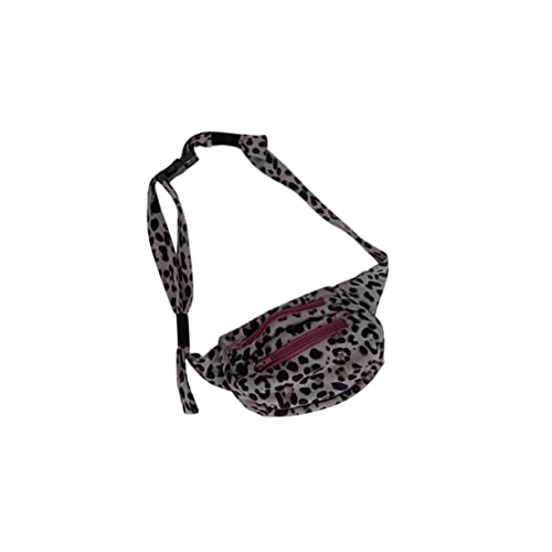 COLLBATH Gürteltasche Mit Leopardenmuster Aus Plüsch Für Frauen Und Mädchen Einkaufstasche Für Täglichen Gebrauch Reisen Und Schule Für Schlüssel Lippenstift Und Karten von COLLBATH