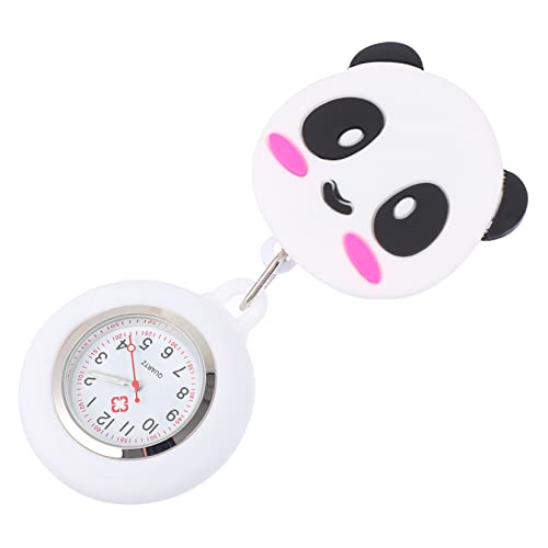 COLLBATH 1stk Schwesterntisch Pflege Schwesternuhr Einziehbar Frauen Spule Taschenuhr Krankenschwestern Clip-Uhr Golduhr Damen Digitaluhr Mädchen Sehen Zubehör Halter Weiß Glas von COLLBATH