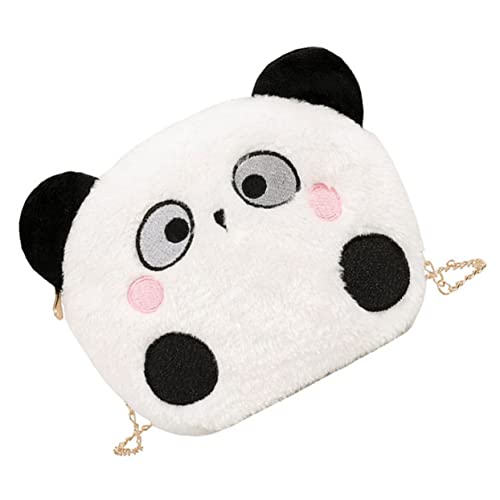 COLLBATH Umhängetasche Cartoon Panda Mädchen Freizeittasche Aus Plüsch Schultertasche Für Schule Und Freizeit Kompakt Und Leicht Vielseitig Tragbar von COLLBATH