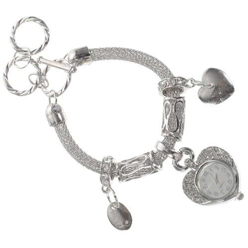 COLLBATH 1stück Damen Armband Mit Uhr Herzförmig Schmuck Bettelarmband Clasp Verschluss Handgelenkdekoration von COLLBATH