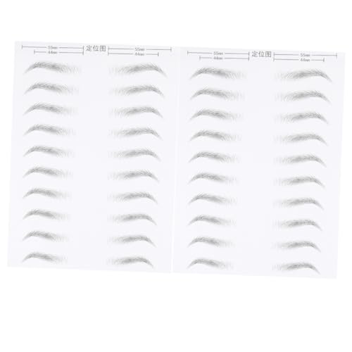 COLLBATH 2 Blätter Simulation Augenbrauen Braun Brow Tint Frauen Sanfte Künstliche Augenbrauen Patch Formung Glatte Wasserdichte Dauerhafte Dunkle Aufkleber Lange Haarähnliche Simulation von COLLBATH