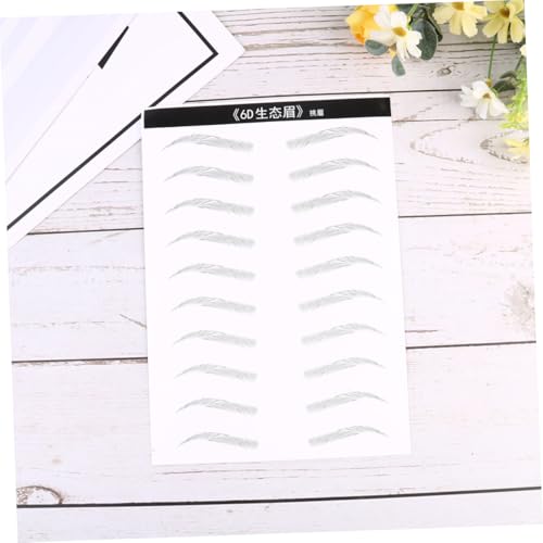 COLLBATH 2 Blätter Simulation Für Lange Augenbrauen Aufkleber Haarähnlich Dauerhaft Von/Wasserdicht Heben Augenbrauen Frauen von COLLBATH