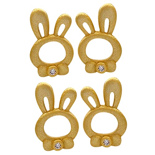 COLLBATH 2 Paar Kaninchen-ohrhänger Hase-ohrschmuck Leicht Und Stabil Süßes Party-accessoire Für Frauen von COLLBATH