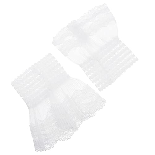 COLLBATH 2 Paar Abnehmbare Spitzen-handgelenkmanschetten Für Damen Gefälschte Manschetten Spitze Viktorianisches Kostüm Piratenparty von COLLBATH