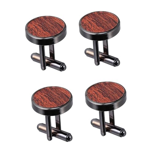 COLLBATH 2 Paare Herren Manschettenknöpfe Holz Cufflinks für Langlebig für Verschiedene Anlässe Outfits Professionell Verarbeitet Leicht von COLLBATH