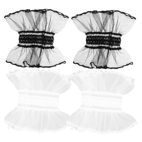 COLLBATH 2 Paar Spitze Handmanschetten Für Mädchen Ärmel Kostümzubehör Atmungsaktiv Leicht Für Jahreszeiten von COLLBATH