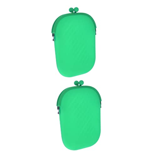 COLLBATH 2 STK Geldbörse Kleine Handtasche Münzbeutel Mini-Kosmetiktasche Kleine Schminktasche Für Die Handtasche Desktop-Spielzeug Portemonnaie Eiffelturm Schlüsselanhänger Kieselgel Green von COLLBATH