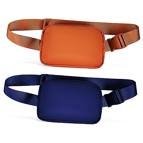 COLLBATH 2stücke Hüfttaschen Bauchtaschen Mit Verstellbaren Trägern Für Damen Und Herren Geeignet Für Yoga Workouts Wandern Und Laufen Leichtgängige Reißverschlüsse Und Großes von COLLBATH