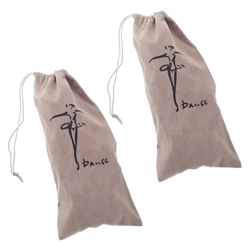 COLLBATH 2 STÜCK Tanzschuhtaschen für Damen und Robuste Nylon Ballettschuh Organizer mit Kordelzug Staubgeschützte Aufbewahrung für Ballett Latein Tanzschuhe Vielseitige Schuhbeutel von COLLBATH